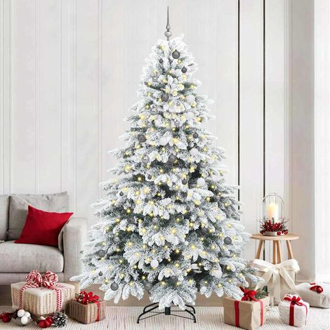 vidaXL Árbol de Navidad artificial con 300 LED 240 cm PE y PVC (1/5)