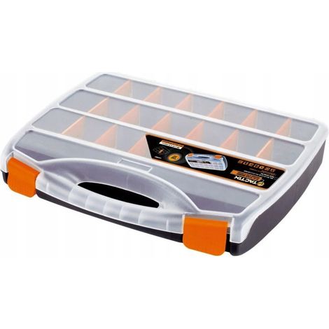 Werkstatt-Organizer mit Griff und verstellbaren Trennwänden 31x38 cm