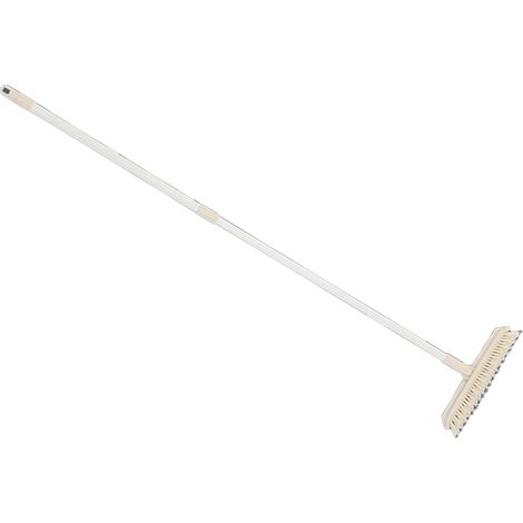 Brosse de nettoyage en profondeur, brosse extensible pour baignoire, douche, salle de bain, couleur crème (1/5)