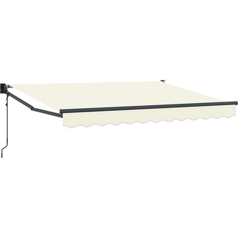 Elektrische ausziehbare Markise Creme 3,5 x 2 m (1/5)