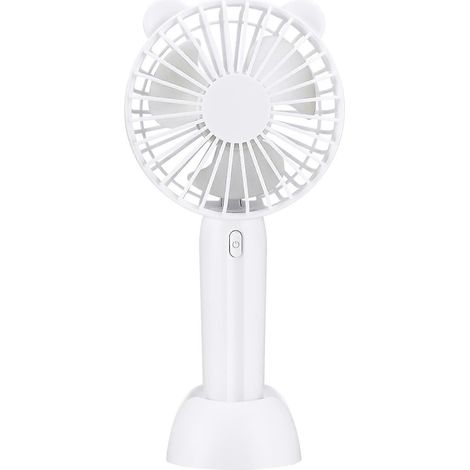 Mini ventilateur portatif, ventilateur personnel portable alimenté par batterie et rechargeable par USB, 3 vitesses (1/5)