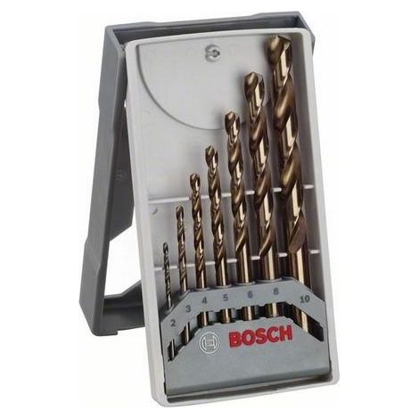 Bosch HSS-Co Mini X-Line Set di 7 punte in acciaio