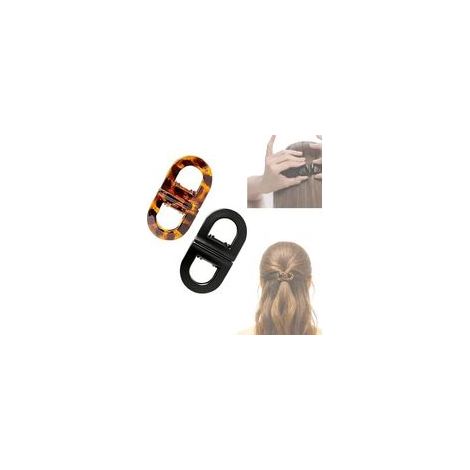 Set di 2 fermagli magnetici per capelli, fermagli magnetici per capelli da donna, design 2 in 1 senza cuciture per una facile acconciatura quotidiana, non lasciano capelli dietro. - Crezuo