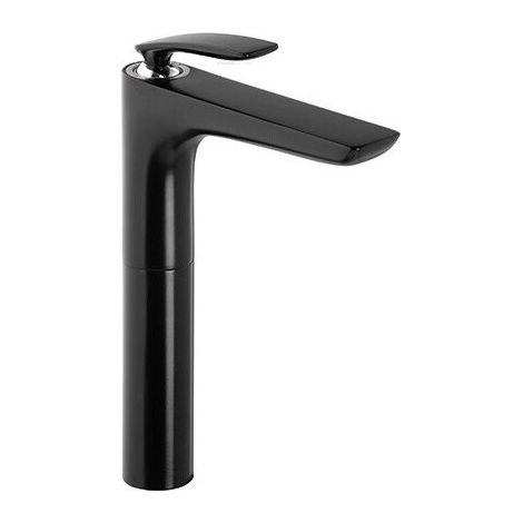 Balan ce mitigeur de lavabo vasque chromée/noir