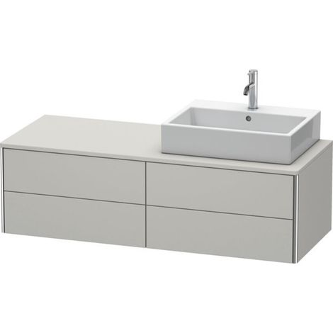 Meuble sous-lavabo Duravit XSquare 140,0 x 54,8 cm, 4 tiroirs, (1/2)