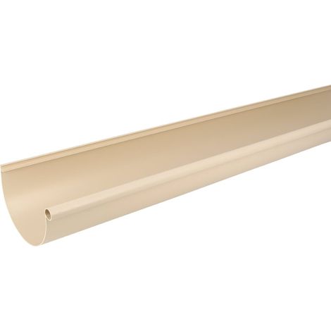Profile gouttière PVC 25 demi-ronde 2 ml - Sable - Nicoll (1/2)