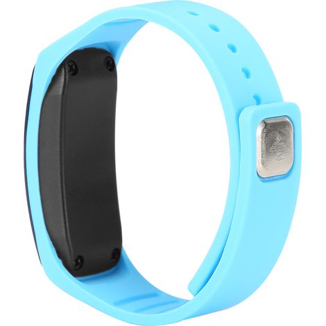 Bracelet anti-moustiques rechargeable par USB, bracelet-montre ultrasonique anti-moustiques, bleu (1/5)