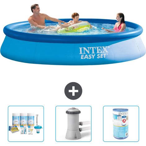 Intex Piscine Easy Set Ronde - 366x76 cm - 4-pièces S40585 (1/4)