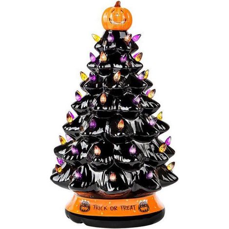 Arbre D Halloween - Décoration Lumineuse En Plastique Avec LED - Pour Bureau Intérieur Maison Bureau - 4 Pièces (1/5)