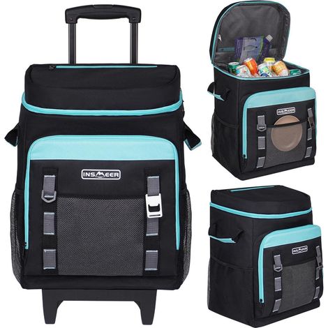 Kühltasche mit Rollen 50L faltbar wasserdicht 12h Isolierung für Camping Picknick (1/5)