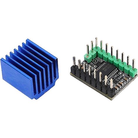 TMC2226 256 Mikro-Schritt Geräuschloser Schrittmotortreiber Kühlkörper Zubehör für 3D-Drucker (1/5)