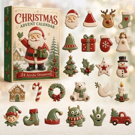 Boîte surprise de Noël Père Noël blanc, boîte cadeau festive, décoration de Noël originale pour maison, fête et sapin (1/4)