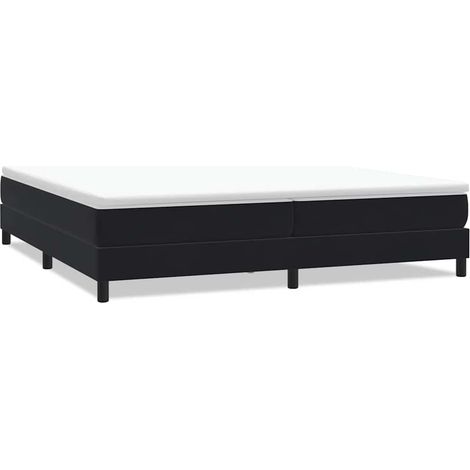 Maison Exclusive - Letto a Molle senza Materasso Nero 200x220 cm in Velluto