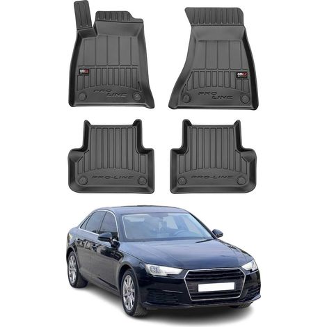 OMAC Tapis de Sol Caoutchouc Compatible avec Audi A4 Berline Avant Allroad 2015-23 Premium