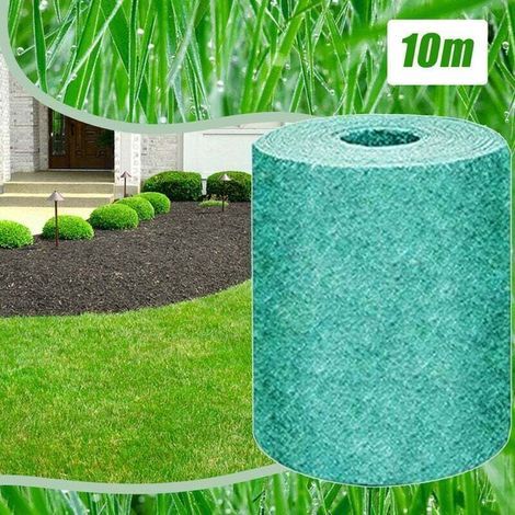 Tapis de graines d'herbe 100x20cm – Engrais libération lente – Pour pelouse durable – Résistant à la lumière et aux pentes (1/5)