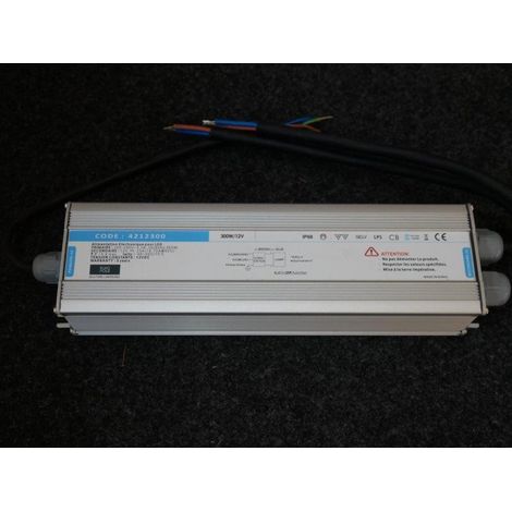 convertisseur électronique - 12 volts - 300w - ip68 - europole 4212300 (1/2)