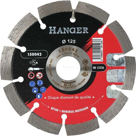 Hanger 150042 Disco diamantato per cemento 125 mm