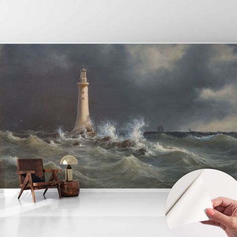 Carta da parati adesiva - fotomurale - facile da applicare - per la soggiorno - camera da letto - Tempeste marine 416x254 cm (1/5)