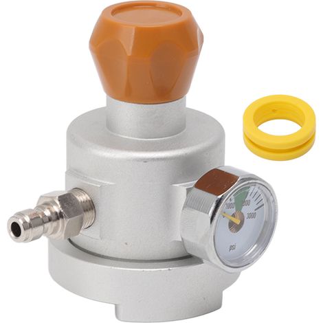 Adaptateur pour Machine à Soda en Aluminium Antirouille, Connecteur de Recharge CO2 avec Manomètre, Raccord Rapide Mâle 8mm (1/5)