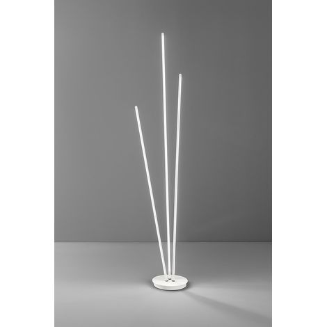 Piantana in metallo colore bianco Twins LED 47W 3000K 3760Lm dimmerabile (1/3)