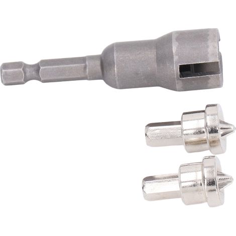 Jeu de forets de positionnement à douille ouverte PH2 pour la fixation de vis sur plaques de plâtre - Outils industriels (1/5)