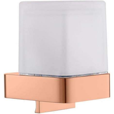 Distributeur de savon mural NIL en laiton doré poli et verre 200 ml (1/2)