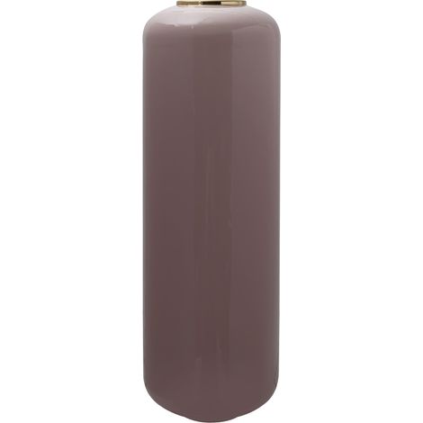 Vaso da terra Art Deco in ferro rosa antico e oro (1/3)