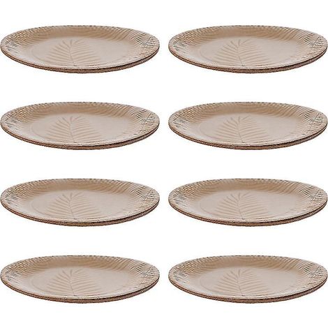 Assiette plate de 8 pièces (1/3)