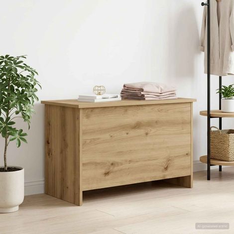 vidaXL Coffre de rangement Chêne artisanal 80 x 40 x 50 cm