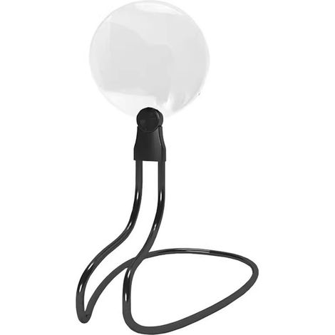Lupa frontal para lectura y costura con soporte móvil, área de visualización de 15 cm, aumentos de 5X y 10X. (1/5)