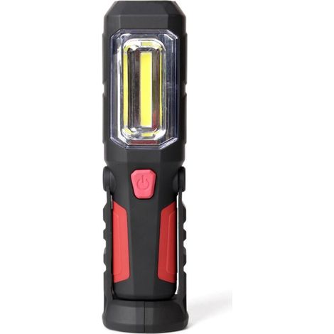 Lampe torche multifonction rechargeable - Lampe de travail de réparation rechargeable COB 3W avec trépied