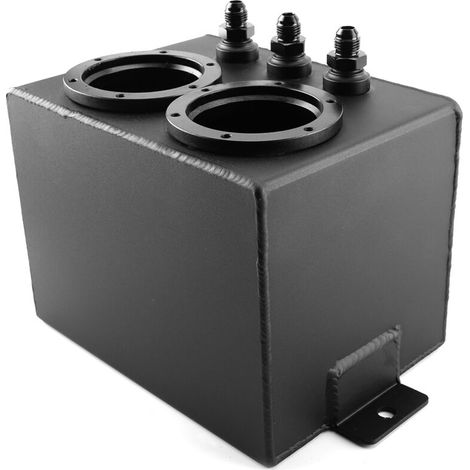 Fuel Surge Tank for Racing Cars, Universal Black Aluminium Repackaging Tools for Cars. (1/5)