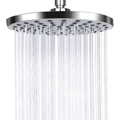 Pomme de Douche Anti Calcaire, Tête de Douche en Acier Inoxydable, Pommeau de Douche Fixes Economie ,argent,2020cm (1/3)