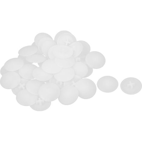 6mm Phillips Schrauben Dekorative Kreuz Kopf Kappen Cover blanc 40 de