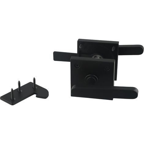 Ensemble de quincaillerie en aluminium pour portail jardin double (1/5)