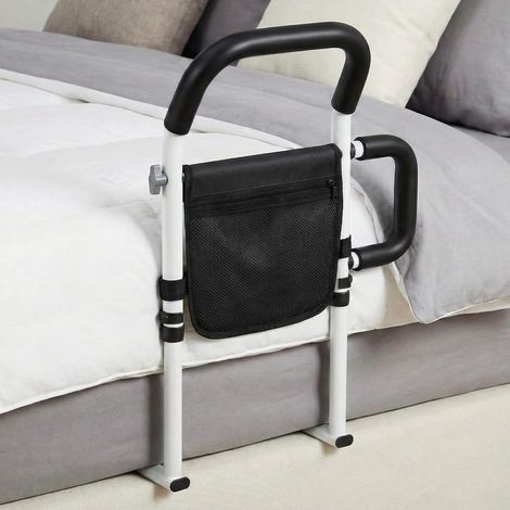 Barriere Lit, Barrière De Lit avec Poches De Rangement Et Poignées Latérales Amovibles, Barriere De Lit avec Une Capacité De Charge De 300 Livres (1/5)