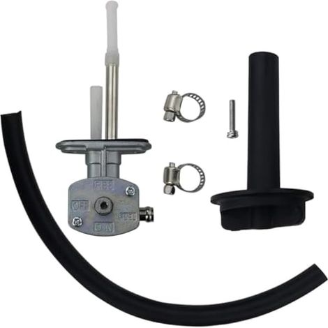 Ensemble robinet d’essence et levier pour Yamaha ATV Grizzly 350/660, Bruin 350, YFM350, YFM660 – Réservoir avec robinet, vanne et interrupteur (1/4)