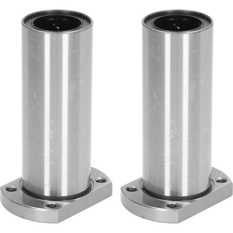Lot de 2 Roulements Linéaires à Bride Ovale LMH30LUU en Acier, Kit d'Accessoires pour Mouvement CNC (1/5)