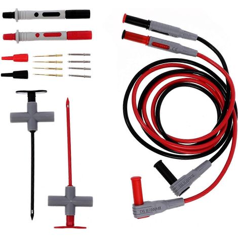 Lot de 16 cordons de test pour multimètre numérique - Pièces détachées pour multimètre électrique-14.5X5CM (1/2)