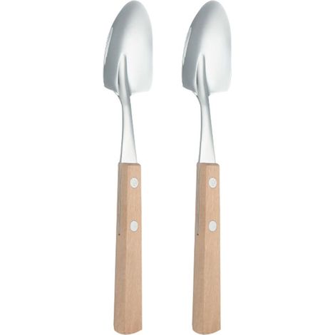 Lot de 2 cuillères élégantes pour crème glacée et dessert en acier (1/5)