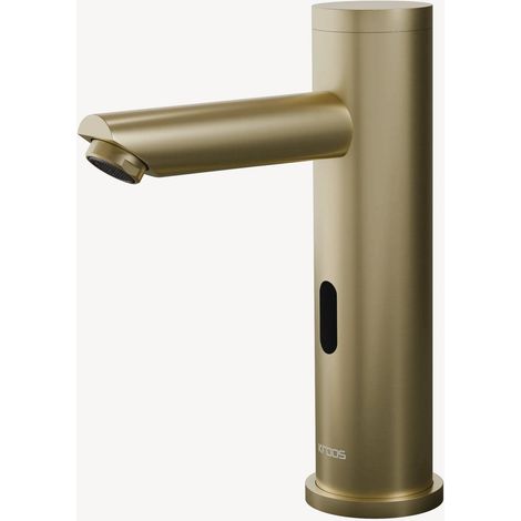 Robinet lavabo automatique moderne, eau froide Doré brossé- Pula