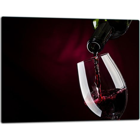 Glasschild Schneidebrett 52x40 Wein (1/5)