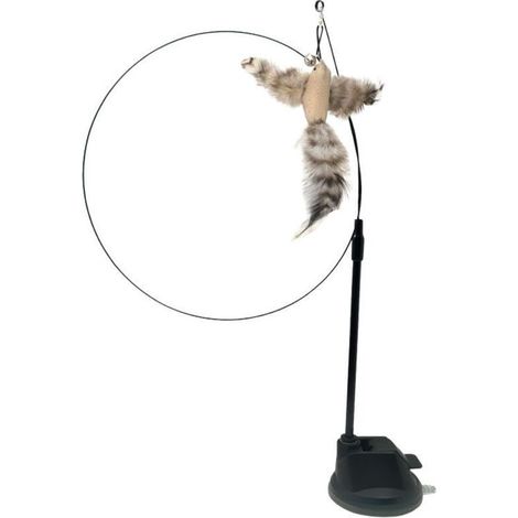 Jouet interactif intelligent pour oiseaux avec ventouse stable pour chats (1/2)