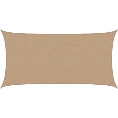 Maison Exclusive - Sonnensegel 160 g/m² Taupe 2x4 m HDPE (1/5)