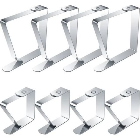 7cm Outdoor Tablecloth Clip, Anti-Slip, Large Adjustable Stainless Steel Tablecloth Clip, for Kitchen, Office, Garden (1/5)