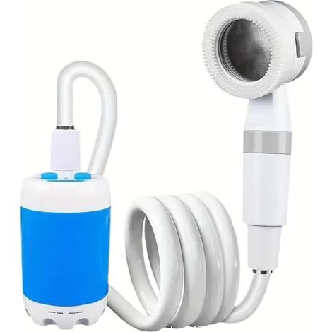 Douche portable, accessoire indispensable pour une salle de bain extérieure en dortoir, douche de camping électrique rechargeable, douche de voiture simple à amorçage automatique, douche pour animaux, (1/5)