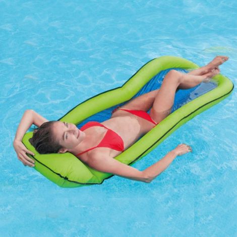 Matelas semi immergé maille intex - coloris vert (1/2)