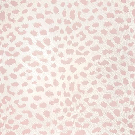 Animal Print Wallpaper Pink White Fur Effect Leopard Spots Modern Feature Wall (1/4)