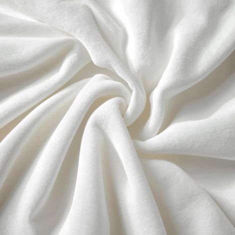 Lenzuolo in pile Thermosoft - Bianco 160x200 (1/4)