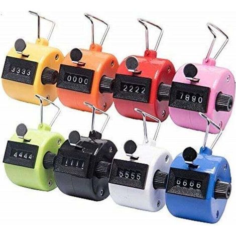 8-part manual pedometer, click pedometer – mechanical counter without battery operation